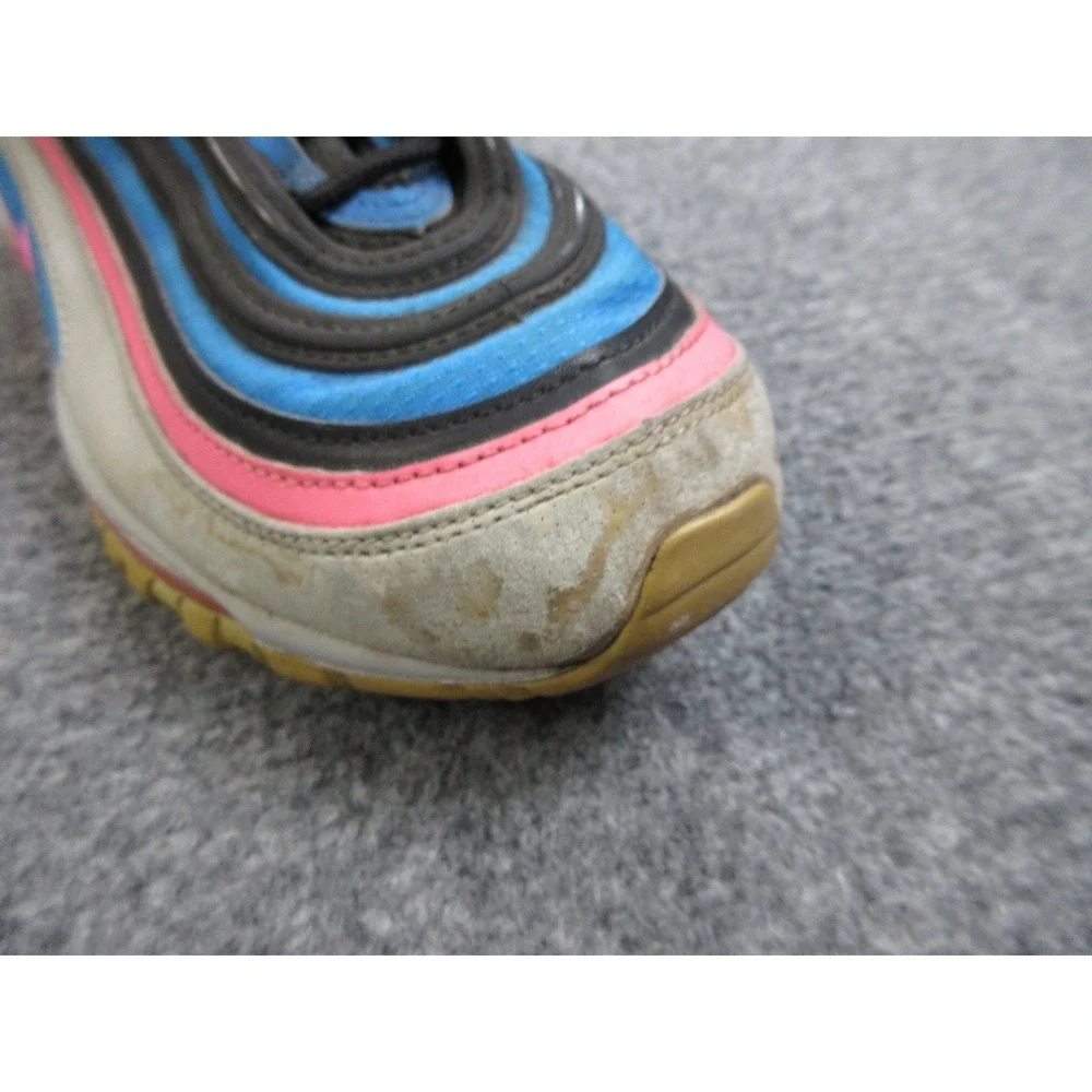 Nike Air‎ Max 97 Shoes Womens Size 8.5 Blue Pink 921522-012 Running Sneakers 7Y